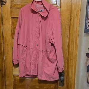Monica Gray Pink Utility Jacket with Relaxed Fit and Lightweight Design